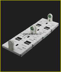 LED Retrofit Series - LEIA224-UNV-ALU-BC 8 ft. Saddle Bracket Socket Bars for Use with 2 T8 Lamps
