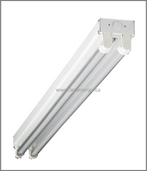 LED Fixture Series - 4 Ft. Strip with 2-Self driving Led T8 tubes, DLC Approved