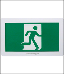 LED Emergency Exit Sign Series - Thermoplastic Running Man 120 / 347V LED Exit Sign